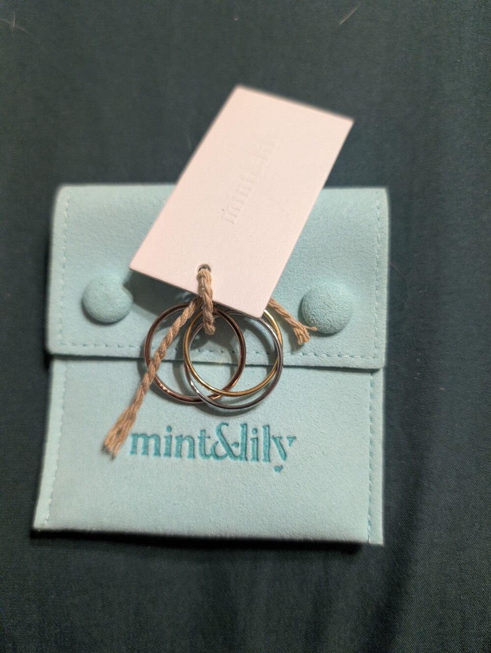 Gold, Rose Gold And Silver Mixed Metal Fidget Ring